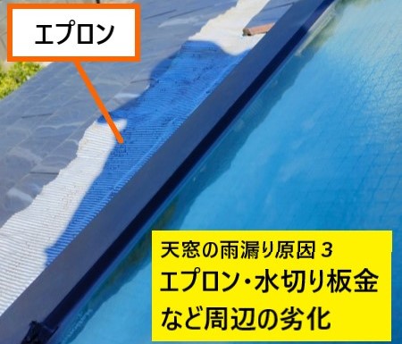 天窓の雨漏り原因